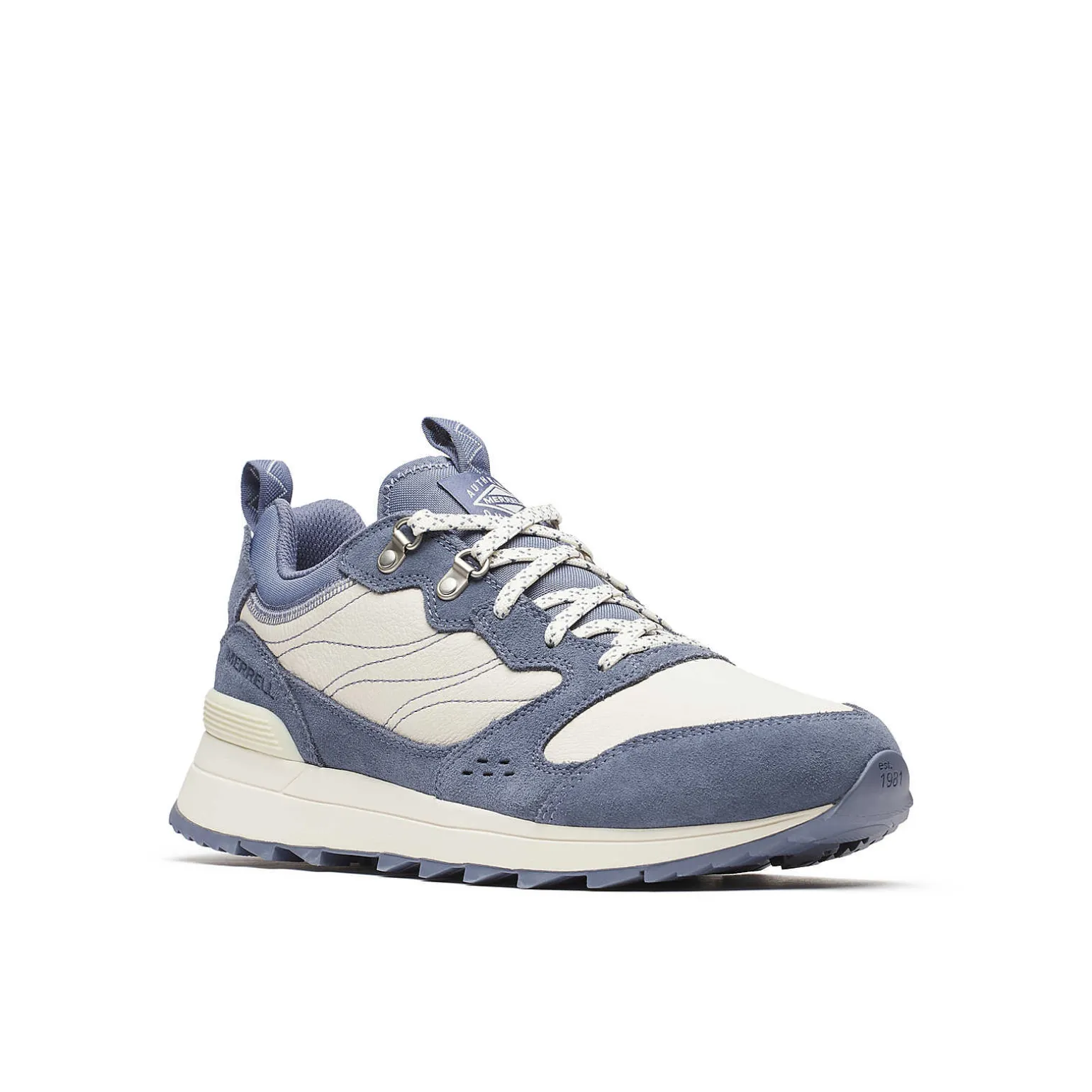 Discover the Alpine 83 Sneaker Recraft MXD, merging retro design with modern comfort. Shop Merrell men's shoes now!